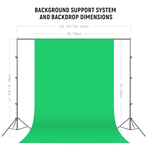 NEEWER Photography Lighting Kit with Backdrops,8.5x10ft Backdrop Stands,5700K 800W Equivalent 24W LED Umbrella Softbox Continuous Lighting,60cm Light Reflector, Photo Studio Equipment for Video Shoot - style: NK102