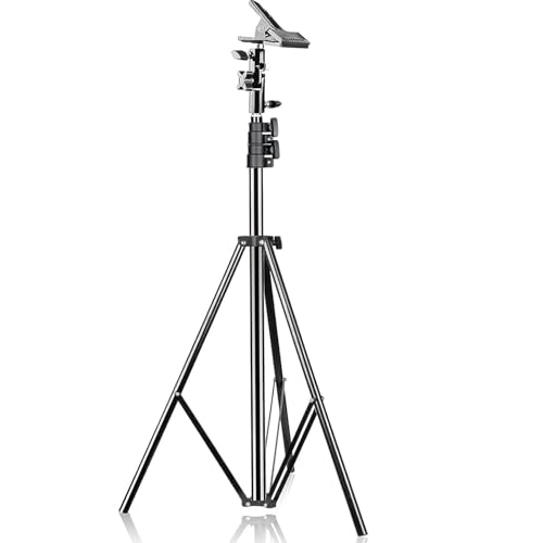 EMART 8.5FT Photography Green Screen Background Disc Reflector Light Stand with 5/8" Heavy Duty Clamp Holder, for Diffuser, Pop Up Backdrop, Photo Shooting, Video Studio, Lighting Umbrella