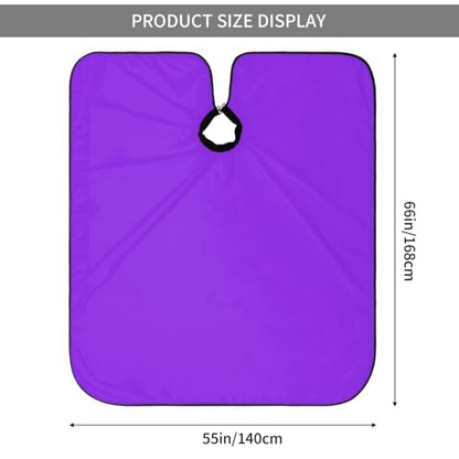Custom Barber Cape Unisex Salon Hair Cutting Capes Add Your Image Logo Haircut Kit Personalized Stylist Tool - color: Blue Violet