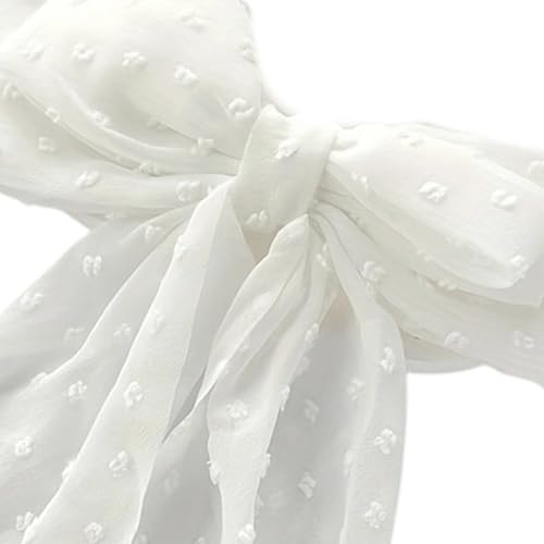 Large Bowknot Hairpin Round Dot Ribbon Hairclip for Women Spring Clip Hair Accessory Modern Styling Hair Decoration