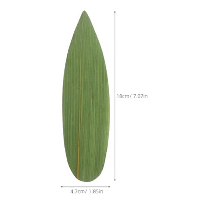 IMIKEYA 100Pcs Bamboo Leaves for Food - Sushi Bamboo Leaf Sashimi Presentation Japanese Food Plating Decoration for Restaurants Home Holiday Party