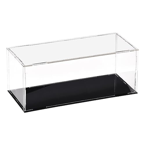 uxcell Acrylic Clear Display Case Box Dustproof Protection Showcase Cube Collectibles Show Box 9.8x3.9x3.9inch - size: 9.8x3.9x3.9 inch