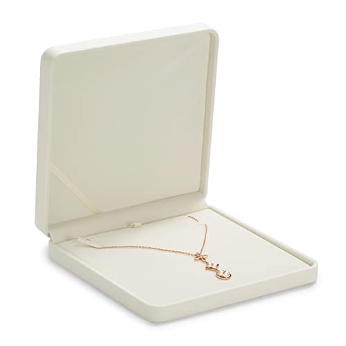 Oirlv Velvet Big Necklace Gift Box Pearl Necklace White Jewelry Box - style: Big Necklace Box