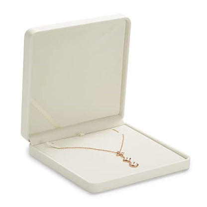 Oirlv Velvet Big Necklace Gift Box Pearl Necklace White Jewelry Box - style: Big Necklace Box