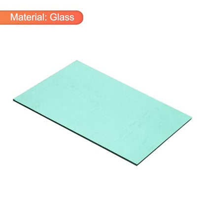 MECCANIXITY Stained Glass Sheet Mosaic Tile 7.9 Inch x 5.9 Inch Lake Blue Stained Glass Sheets for Crafts DIY Art Project - color: Lake Blue