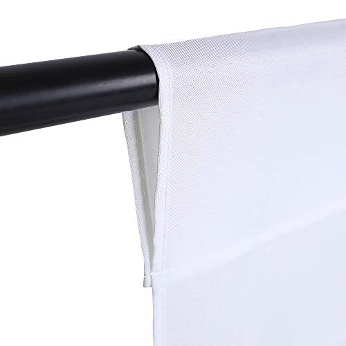 GFCC 10ftx10ft White Backdrop Background for Photography White Photo Booth Backdrop for Photoshoot Photography Background Screen Video Recording Parties Curtain - color: White, size: 10ftx10ft