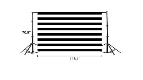 AOFOTO 10x6ft Black and White Striped Photography Backdrop Streak Textured Background Birthday Party Decoration Photo Studio Props Baby Shower Banner Adult Elder Girl Boy Wallpaper - size: 10x6ft