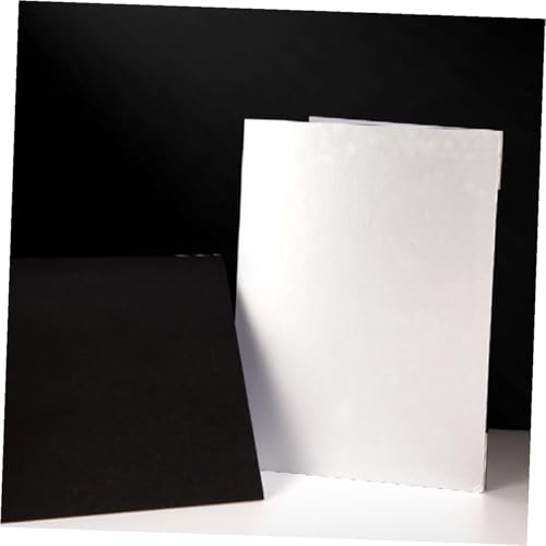 Photography Reflective Board and Backdrop for Studio and Outdoor Use, Thick A4 Foldable Photo Background Cardboard with Black and White Reflector Panels for Professional Lighting