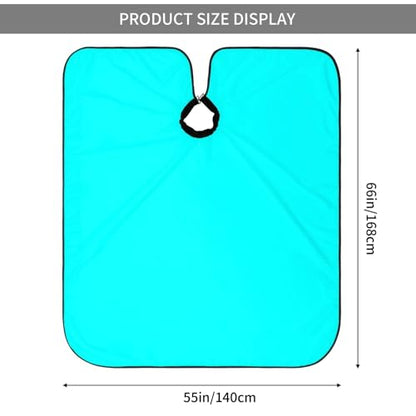 Custom Barber Cape Unisex Salon Hair Cutting Capes Add Your Image Logo Haircut Kit Personalized Stylist Tool - color: Cyan