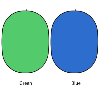 3.3x5ft/1x1.5m Chromakey Backdrop, 2-in-1 Green Screen and Blue Screen, Collapsible Pop Up Reversible Background for Photography Studio, Live Streaming, Video Shooting, YouTube (Green/Blue) - color: Green/Blue, size: 3.3x5ft