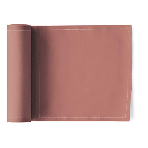 MY DRAP Basics Cotton Luncheon Napkin, Dusty Pink, 25 Units per roll - color: Dusty Pink
