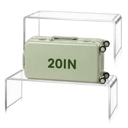 RattanView 2 Pcs 19 x 8 x 7 Inch Large Acrylic Risers Display Stands 8 mm Thick Acrylic Shelf Riser Showcase for Collectibles Jewelry Cupcakes Food Figures Perfume Cabinet (Clear) - color: Clear, size: 19 x 8 x 7 Inch, 8 mm
