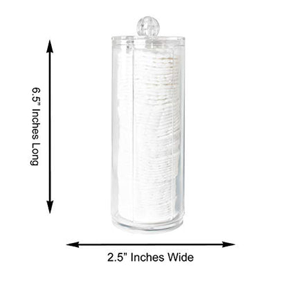 Super Z Outlet Cosmetic Cotton Pad Rounds Holder Makeup Removers Clear Acrylic Organizer Storage Display Rack