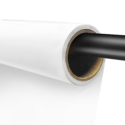Emart White Paper Backdrops for Photoshoot, Photography Matte Seamless Roll Background 53" x 16" Long for Food, Product, Portrait Photo Shoot - color: Arctic White