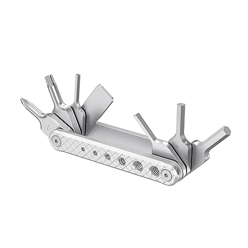 SMALLRIG Folding Tool Set with Screwdrivers and Hex Key Wrenches, Seven Functional Tools Included (Silver) - AAK2213D - color: Silver