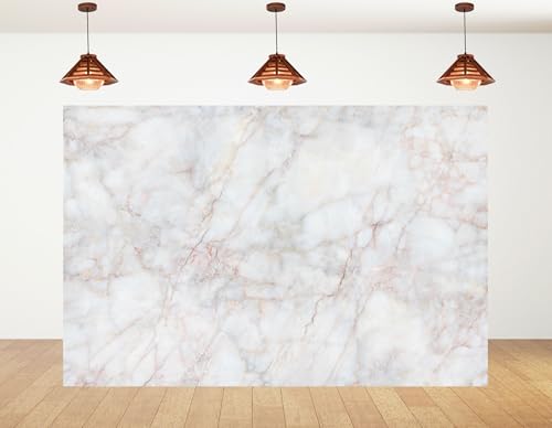 9x6ft White Pink Marble Backdrop Natural Stone Texture Pattern Photography Background for Modern Themed Party Room Decorations Tapestry Banner Photo Booth Props - size: 9x6ft