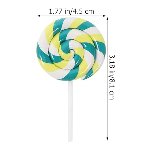 Abaodam 5Pcs Large Simulation Lollipop Giant Lollipop Prop Fake Candy Photo Booth Prop for Christmas Party Carnival Cosplay Wedding Birthday Party Supplies