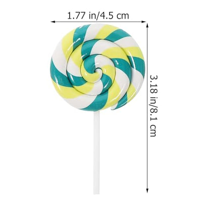 Abaodam 5Pcs Large Simulation Lollipop Giant Lollipop Prop Fake Candy Photo Booth Prop for Christmas Party Carnival Cosplay Wedding Birthday Party Supplies