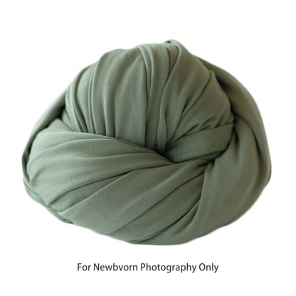 Zeroest Newborn Photography Stretch Wrap for Boys and Girls - Photo Prop Blanket (Green) - color: Green