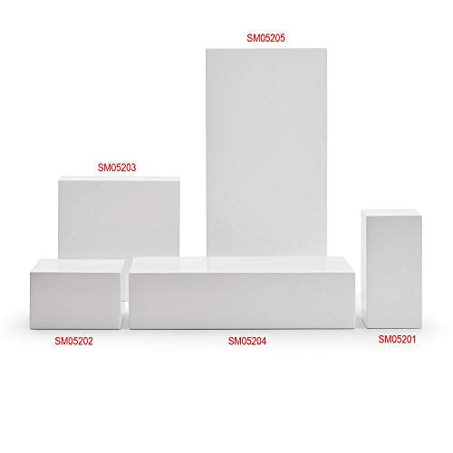 Oirlv Solid Wood Minimalism Style Jewelry Display Stand Showcase Jewelry Organizer Square Holder (SM05204) - color: SM05204