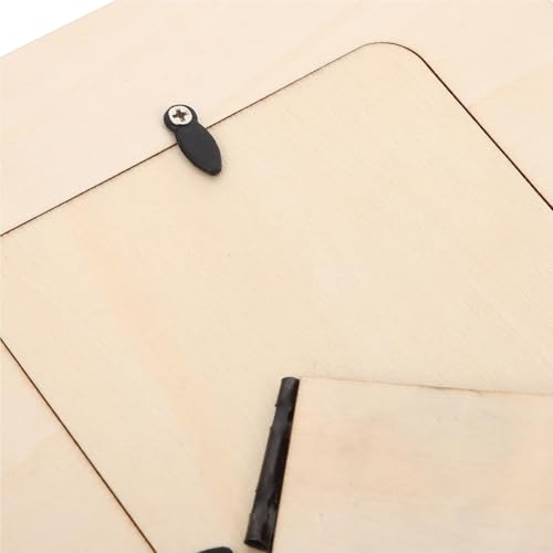 Unfinished Wood Frames 10Pcs Children's DIY Photo Frames Unfinished Wood Small Paintable Picture Creative Craft Kits for Kids Artwork Display