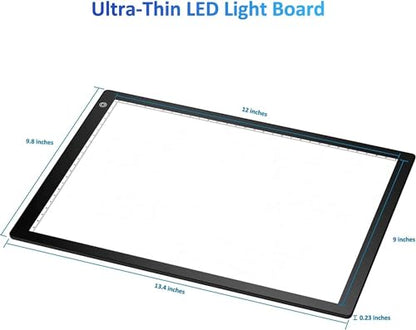 Slide Viewer Light Box, Ultra-Thin A4 USB Powered Light Scanner for Photo Slide and Film Negative Scanning, Christmas Gift, Tattoo Drawing, Artist Sketching