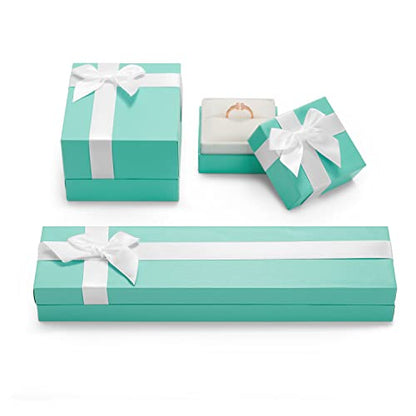 Oirlv Velvet Ring Box Bow-knot Wedding Jewelry Packaging Gift Box Showcase Display - size: Ring Box