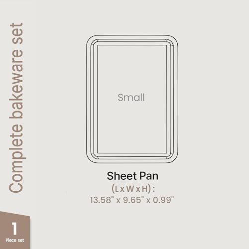 BAKKEN Kitchen Baking Pans - Nonstick Gray Coating, 13.58’’ × 9.65’’ Commercial Grade Carbon Steel Cookie Sheet, Diamond Texture Bottom, PFOA, PFOS, PTFE Free, Oven Safe Tray (450°F), Gray - color: Gray, size: Pack of 1