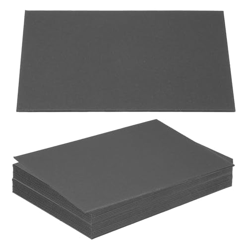 PATIKIL 7x5x0.06" Chipboard Sheets, 20Pcs 60PT Thick Book Board Binders Board Sturdy Bookbinding Supplies for Book Binding Cover, Black - color: Black, size: 7x5x0.06"