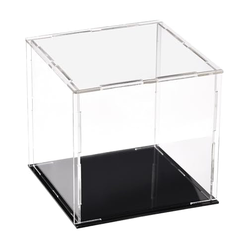 uxcell Acrylic Clear Display Case Box Dustproof Protection Showcase Cube Collectibles Show Box 3.9x3.9x3.9inch - size: 3.9x3.9x3.9 Inch