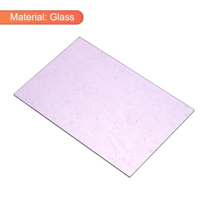 MECCANIXITY Stained Glass Sheet Mosaic Tile 7.9 Inch x 5.9 Inch Purple Stained Glass Sheets for Crafts DIY, Art Project - color: Purple