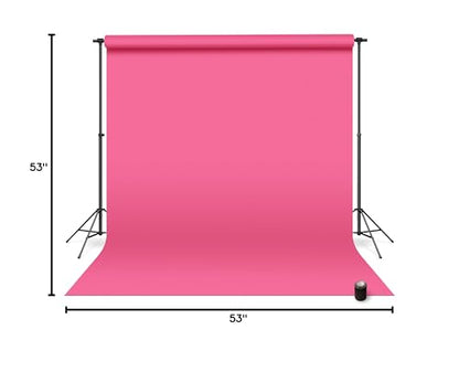 Denny Manufacturing - Seamless Paper Backdrop for Photography, Dark Pink Seamless Paper Roll - Deep Pink (53 in x 36 ft) Includes Free Roll Black Gaffer Tape (2 in x 13 ft) - color: Deep Pink, size: 53 in x 36 ft
