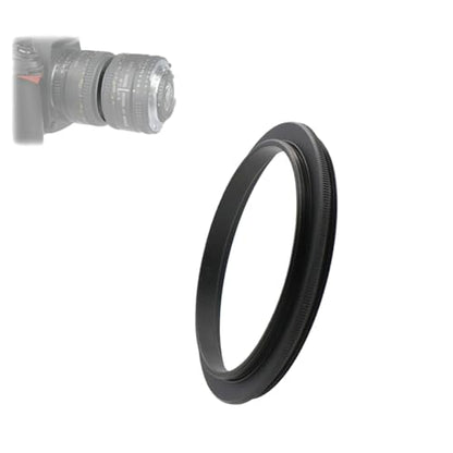 Aluminum Male to Male Lens Adapter Ring for Macro Photography 49-49mm, 49-52mm, 49-55mm, 49-58mm, 49-62mm, 49-67mm, 49-77mm, 49-82mm(49-55mm) - size: 49-55mm