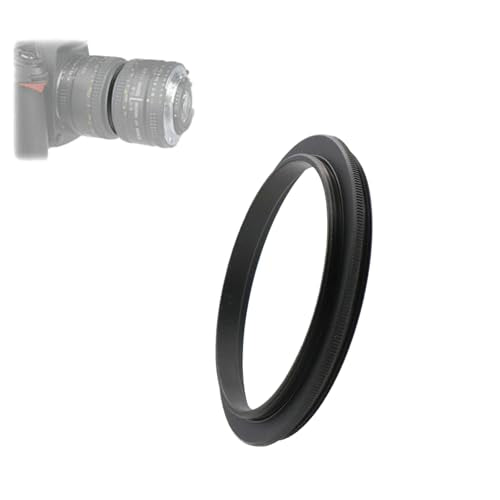 Aluminum Male to Male Lens Adapter Ring for Macro Photography 49-49mm, 49-52mm, 49-55mm, 49-58mm, 49-62mm, 49-67mm, 49-77mm, 49-82mm(49-55mm) - size: 49-55mm