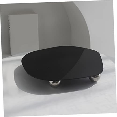 IMIKEYA Photography Background Tray for Aromatherapy Products Black Photo Prop Reflective Display Sturdy Easy to Clean
