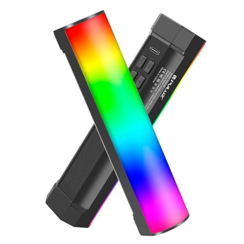 PULUZ Magnetic Handheld Light Wand, Full Color RGB Light Stick, LED Fill Light with 2000mAh Rechargeable Battery, 2500-9000K Dimmable Camera Tube Light for Studio Photography TikTok YouTube Vlog, 17cm - size: 6.7 inches