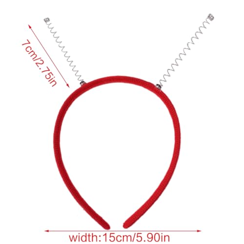 10Pcs Plain Headband with Springs Headpieces Party Props Soft Thin Headband