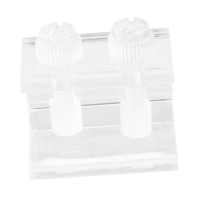 2pcs Transparent Acrylic Clips for Fish Tank Backdrop Durable and Easy to Install Aquarium Background Fixing for Aquariums and Tortoise Tanks