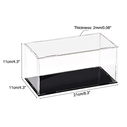 uxcell Acrylic Clear Display Case Box Dustproof Protection Showcase Cube Collectibles Show Box 7.9x3.9x3.9inch - size: 7.9x3.9x3.9 Inch