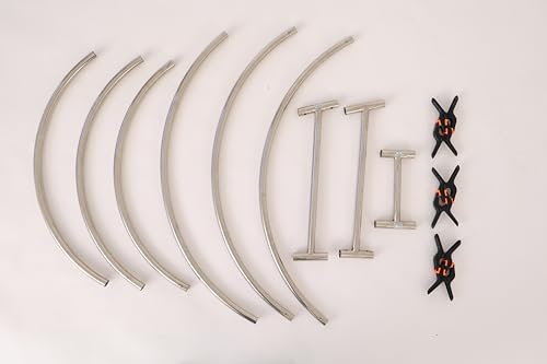 Kate Newborn Photography Props Stainless Steel Stand with 6 Clamps for Baby Photoshoot - color: Stand only with 6 Clamps