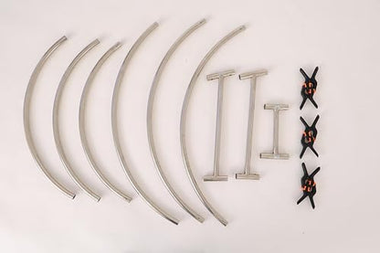 Kate Newborn Photography Props Stainless Steel Stand with 6 Clamps for Baby Photoshoot - color: Stand only with 6 Clamps