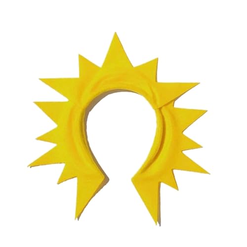 Creative Star Hairbands For Photo Studio Halloween Eye-catching Props For Easter Party Daily Wear Headpiece - color: Sun