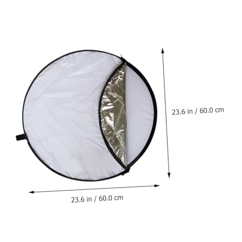 Zerodeko Foldable 60cm 5-in-1 Photography Reflective Board Portable Light Diffuser Reflector for Studio and Outdoor Photo Lighting