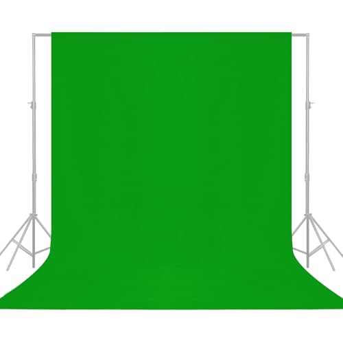 Professional Geeen Photography Backdrop10X8- Heavy-Duty Machine Washable Seamless Background for Studio & Video - color: Green, size: 10X8