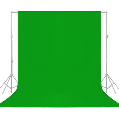 Professional Geeen Photography Backdrop10X8- Heavy-Duty Machine Washable Seamless Background for Studio & Video - color: Green, size: 10X8
