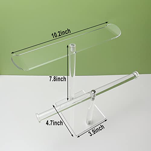 Acrylic Headband Holder, 2-Tier Hair Accessories Organizer Clear Stand for Girls - style: 2 Tier