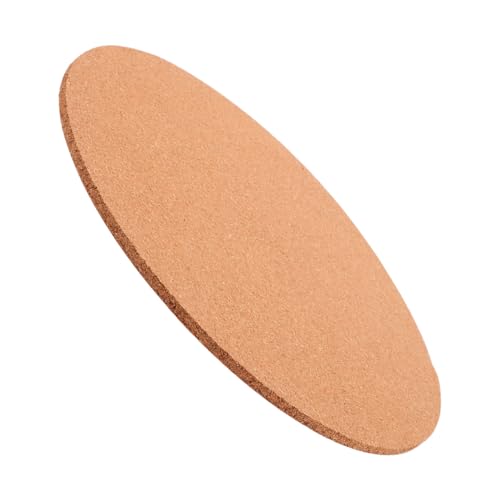 EXCEART Natural Cork Bulletin Board Set 12 Inch Round Self Adhesive Memo Surface for Office Wall Organization Photo Display and DIY Craft Projects