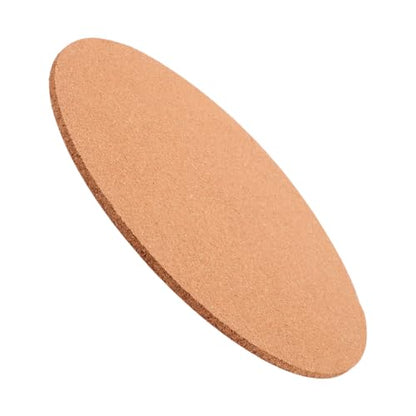 EXCEART Natural Cork Bulletin Board Set 12 Inch Round Self Adhesive Memo Surface for Office Wall Organization Photo Display and DIY Craft Projects