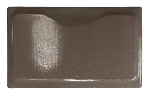 Rhino Mats, Rhino Hide Salon Mat, Non-Slip Standing Cushioned Comfort Anti-Fatigue Mat for Salon, Barbershop, or Spa (Brown Rectangle, 3' x 5' x 7/8") - color: Brown Rectangle, size: 3' x 5' x 7/8"