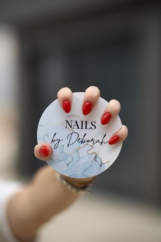 Personalised Manicurist Discs, 4'' Nail Artist Gifts - Customized Acrylic Photo Prop for Nail Salons (Style 17) - color: Style 17
